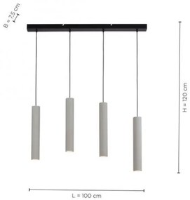 Paul Neuhaus 2204-22 - Luster na lanku ETON 4xGU10/35W/230V