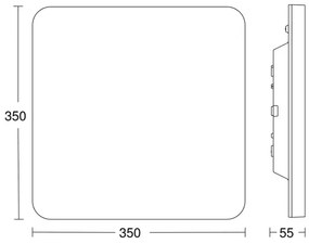 Steinel 067878-LED Stropné svietidlo so senzorom RS PRO LED/23,4W/230V IP40 4000K