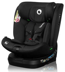 Lionelo - Autosedačka s otočnou základňou BRAVE i-Size 40-150 cm Black Carbon
