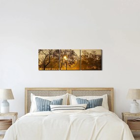 Obraz - Východ slnka (s hodinami) (90x30 cm)