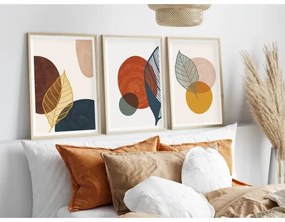 SADA 3x Obraz vo fotorámčeku 50x70 cm pestrofarebná