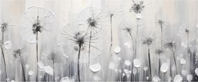 Obraz - Púpavy, maľba (120x50 cm)