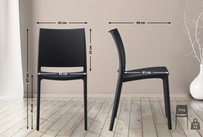 2x Stolička Meton - Čierna