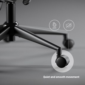 Ergonomická kancelárska stolička Diablo V-Light, sivá