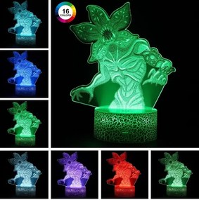 3Dmix 3DL-CRK070 – 3D LED nočná lampa - Stranger Things (Crack základňa)