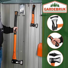 Set sekier TOMS sekera a štiepačka, 2ks, čierna/oranžová Gardebruk