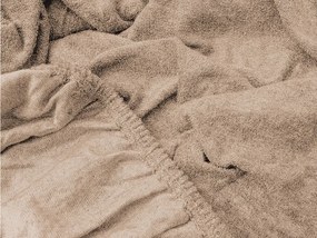 Froté plachta EXCLUSIVE svetlohnedá 180x200 cm