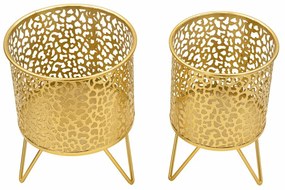 Kovové stojany na kvety 2 ks ø 16 cm (výška 20 cm) Piny – Mauro Ferretti