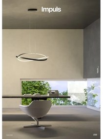 Redo 01-3617 - LED stmievateľný luster na lanku IMPULS LED/38W/230V čierna