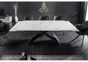 Rozkladací jedálenský stôl 39562 180/260 x 90cm White Look Ceramik  - Komfort-nábytok
