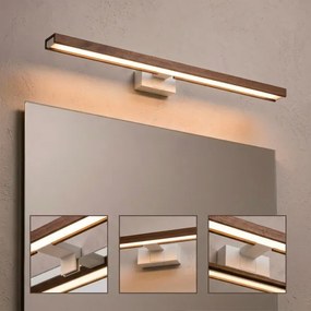 BRILAGI - LED kúpeľňové osvetlenie zrkadla 3v1 WOODY MIRROR LED/15W/230V IP44 biela/dub/čerešňa