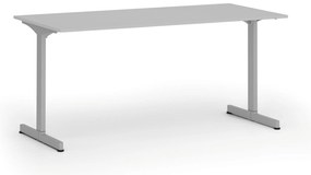 Kancelársky stôl PRIMO BETA, 160x80 cm, sivá podnož, sivá