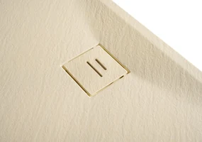 Erga Hyper, SMC sprchová vanička 80x80x2,6 cm + sifón, béžová matná, ERG-V06-SMC-8080S-BG
