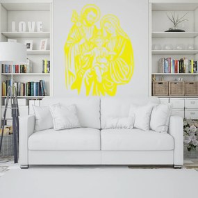 Veselá Stena Samolepka Ježiško Farba: žlutá, Veľkosť: 100 x 75 cm