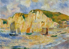 Obraz - Auguste Renoir, Sea and Cliffs, reprodukcia (70x50 cm)