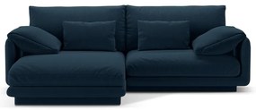 Tmavomodrá rohová pohovka (ľavý roh) Torino – Micadoni Home