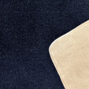 DY Obdĺžnikový tmavomodrý shaggy koberec Kamel Rozmer: 60x100 cm