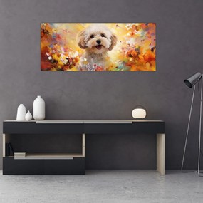 Obraz - Šťastný pes (120x50 cm)