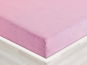 Froté napínacie prestieradlo FR-008 Ružová lila 200 x 220 - výška 20 cm