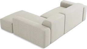 Béžová rohová pohovka (pravý roh/s leňoškou) Keli – Makamii