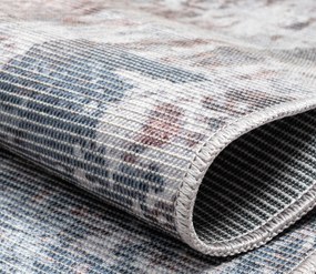 My Flair, Kusový koberec Avery grau/blau/braun – na von aj na doma, 120x180, šedá, chodba / predsieň