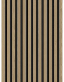 Mexen Lam-F, akustické stenové lamely 275 × 30 cm, plstený podklad 8 mm, technická dyha, dub ušľachtilý, S105-275307-3015-004