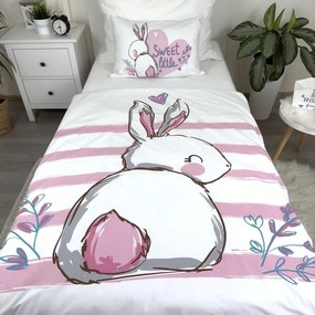 Jerry Fabrics Obliečky do postieľky 100x135 + 40x60 cm - Zajačik "Sweet"