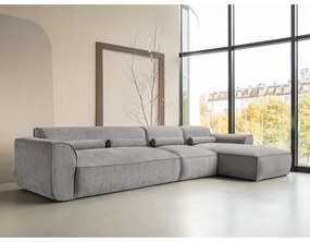 Svetlosivá rohová pohovka (pravý roh) Flex Felix – Miuform