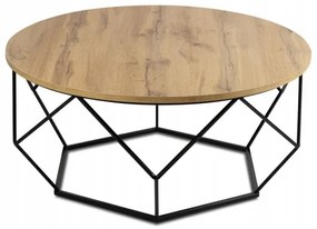 Konferenčný stolík DIAMOND 40x90 cm čierna/hnedá