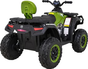 Ramiz Štvorkolka XT-Speed pre deti zelená + pohon 4x4 + EVA kolesá + pomalý štart + MP3 rádio + LED