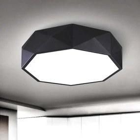 Toolight - Stropné svietidlo Diamond 30cm E27 3x60W APP861-C, čierna, OSW-08957