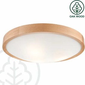 Brilagi-LED RGBW stmievateľné stropné svietidlo CARVALHO SLIM 3xE27/15W/230V Wi-Fi dub pr. 47