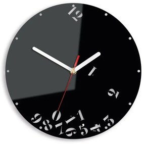Nástěnné hodiny Numbers 30 cm černé