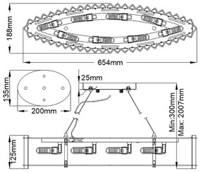 Kichler KL-CRYSTAL-SKYE-ISLE-LED Kúpeľňový luster CRYSTAL SKYE 8xG9/3W/230V IP44