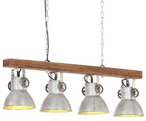 Industriálna stropová lampa strieborná mangovník E27 320521
