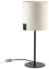 FARO 20054 - Stolná lampa NILA 1xE27/15W/230V krémová/čierna
