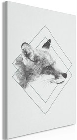 Artgeist Obraz - Clever Fox (1 Part) Vertical Veľkosť: 40x60, Verzia: Standard