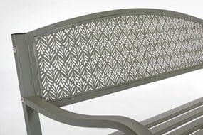 Kaki kovová záhradná lavica Lizette – Bizzotto