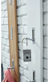 Biely nástenný vešiak Adana – Germania