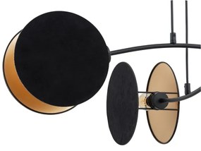 Luster na lanku MOTIF 4xE14/10W/230V čierna