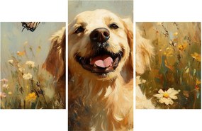 Obraz - Šťastný psík (90x60 cm)