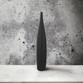 Keramická váza 70 cm, matná čierna