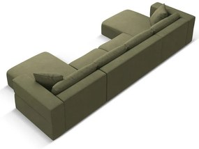 Svetlozelená rohová pohovka do "U" Esther – Milo Casa