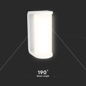 LED Vonkajšie nástenné svietidlo LED/12W/230V 3000/4200/6500K IP65 biela