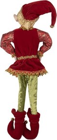 Decoration Elf 10x6x46 Cm Red Synthetic - 10*6*46 cm