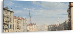 Obraz - Richard Parkes Bonington, The Grand Canal, reprodukcia (120x50 cm)