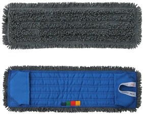Mop s vreckami Standard, 40 cm - mikrovlákno, sivá