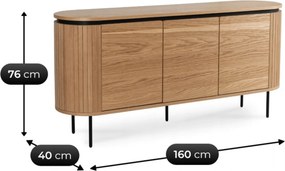Vintino Komoda trojdverová ELISIE 160 cm dub