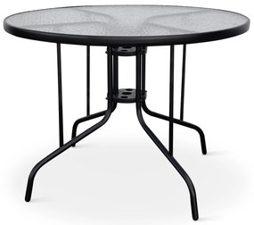 Záhradný jedálenský set Capri 100cm + 4x kovová stolička Ramada