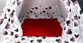 Detský stan TEEPEE (TÝPIA) EXCLUSIVE s doplnkami - MYŠKA MINNIE - červený